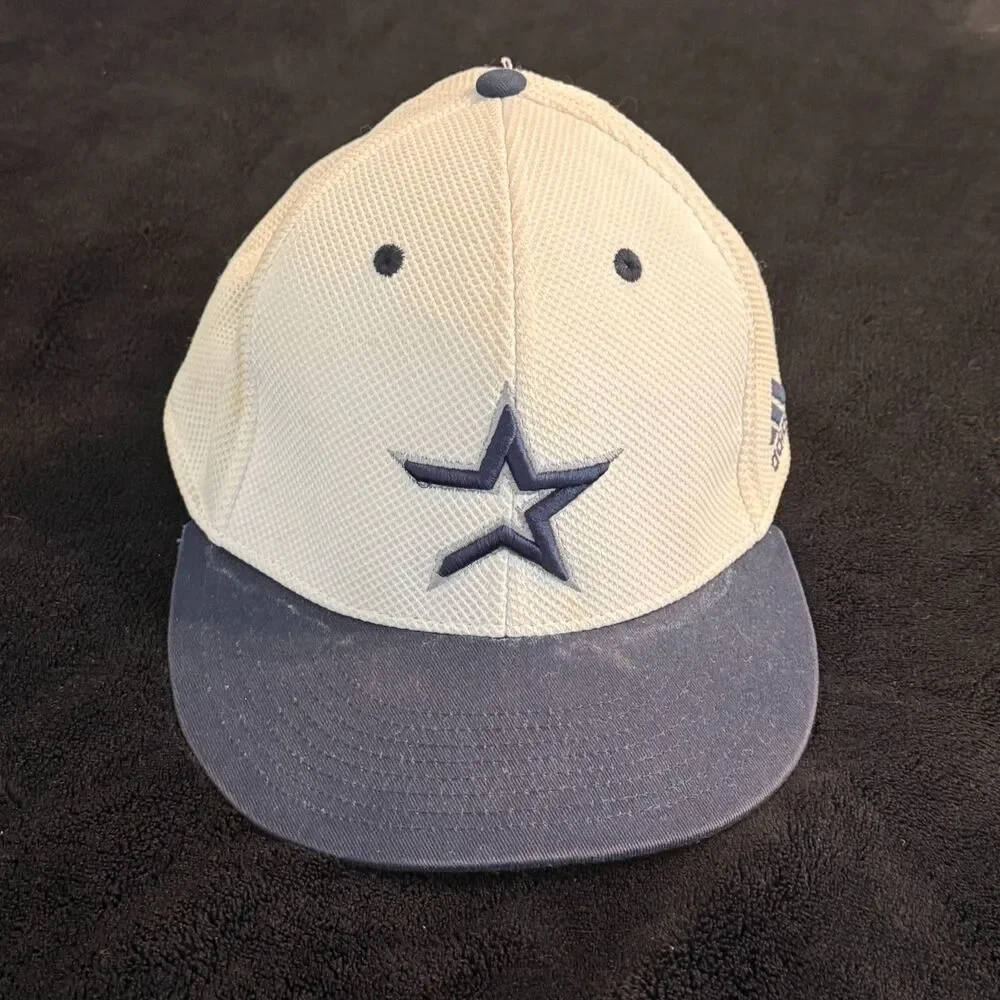 Vintage Houston Astros Adidas Baseball Cap White Navy Star Logo Hat